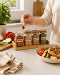 4-Piece Glass Seasoning Jar Set