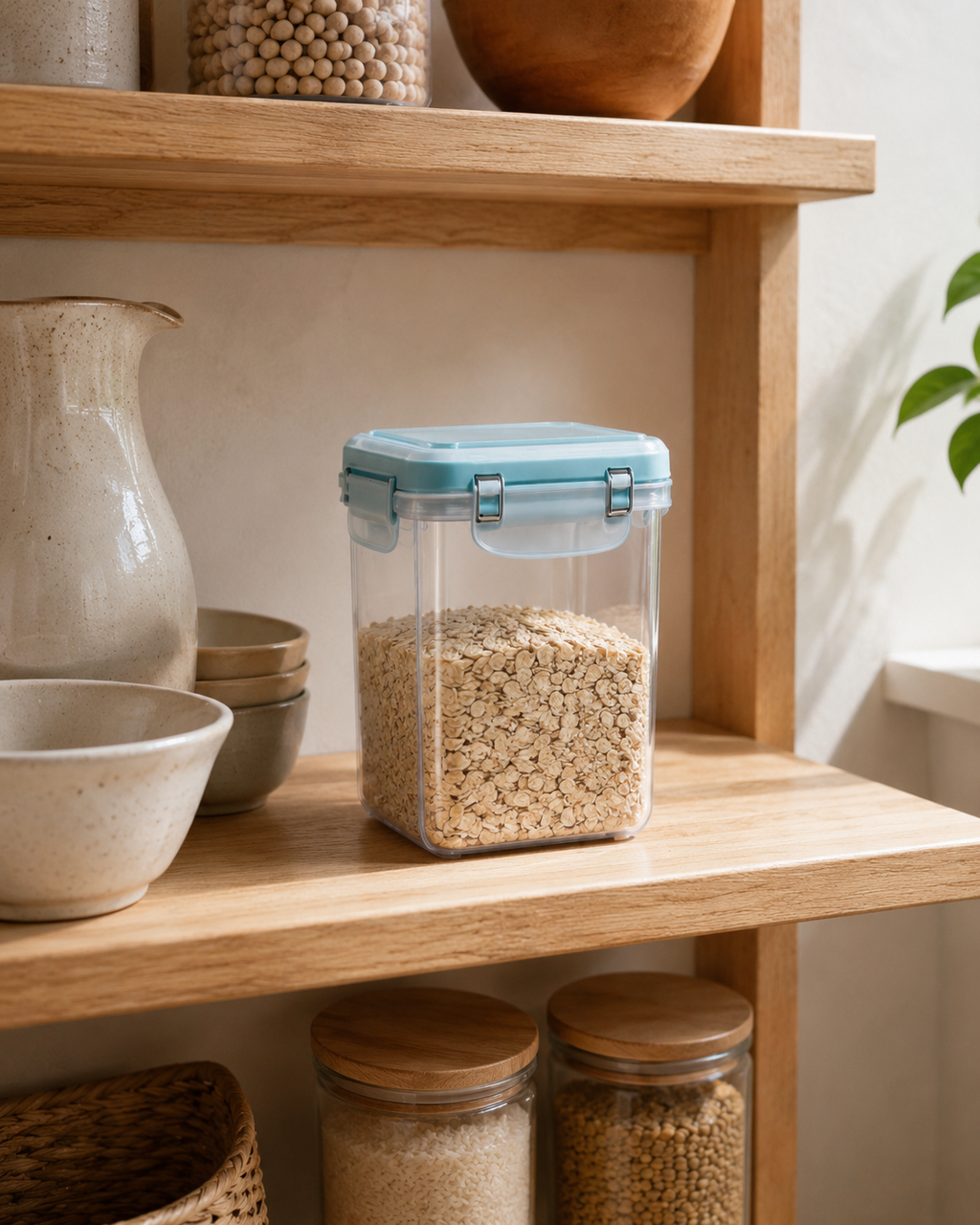 Clear-lid storage container