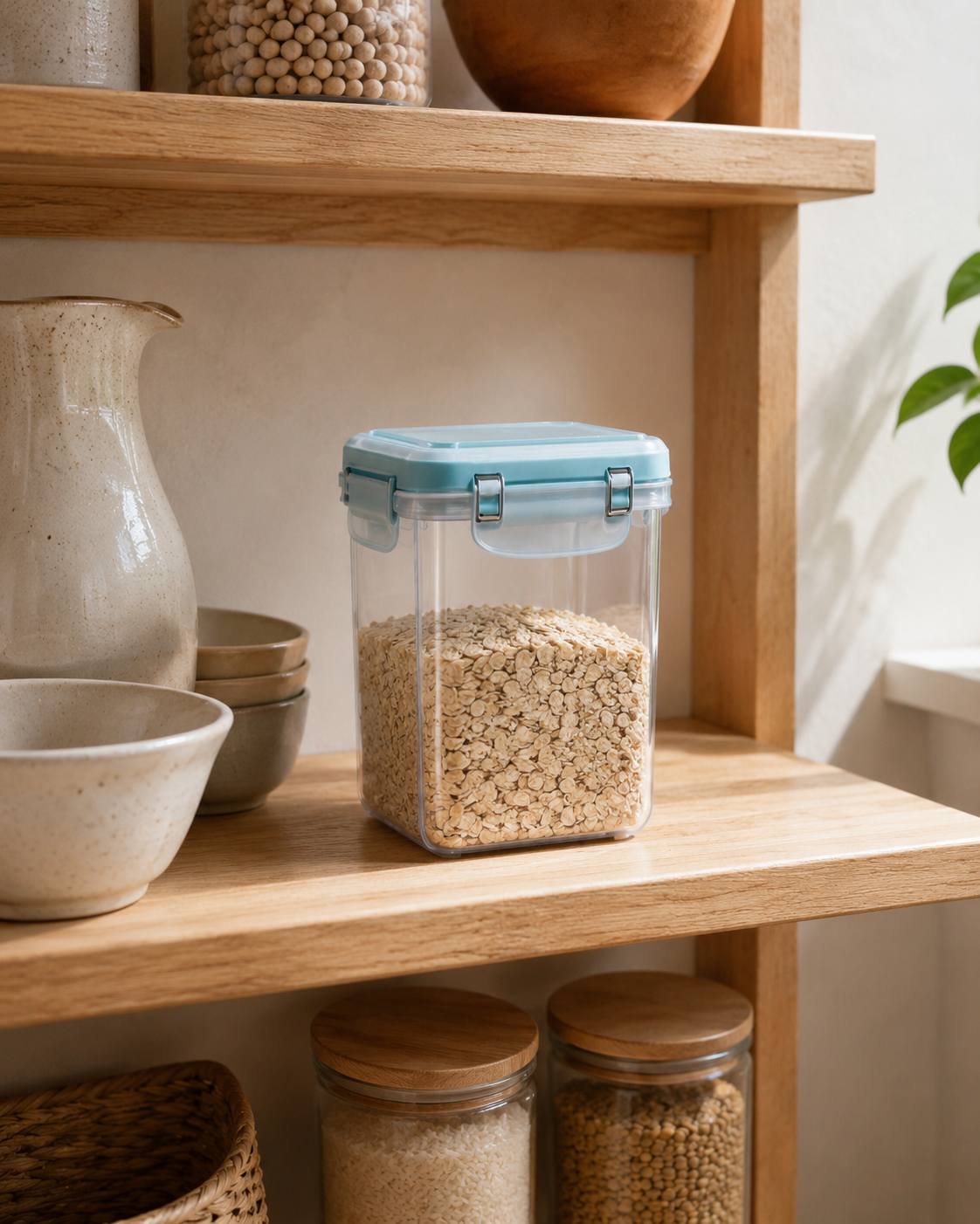 Clear-lid storage container