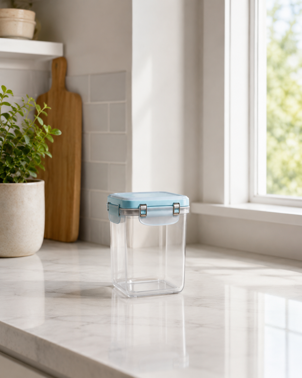 Clear-lid storage container
