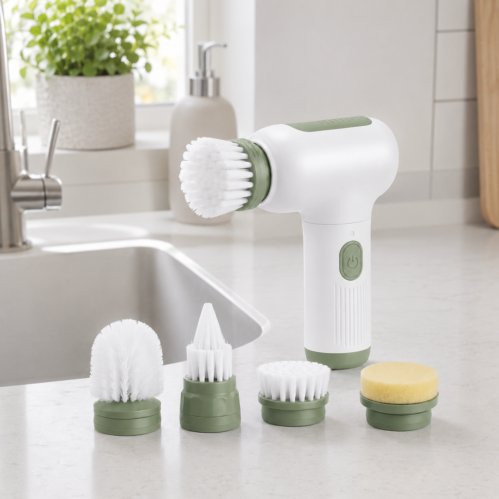 4-in-1 Electric Rotating Cleaning Brush Set