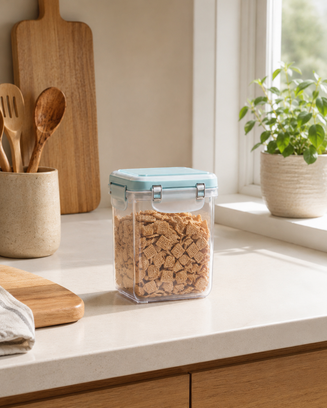 Clear-lid storage container