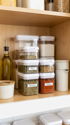 Clear storage container with a flip-top lid