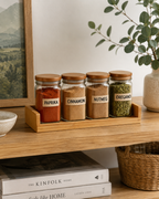 4-Piece Glass Seasoning Jar Set
