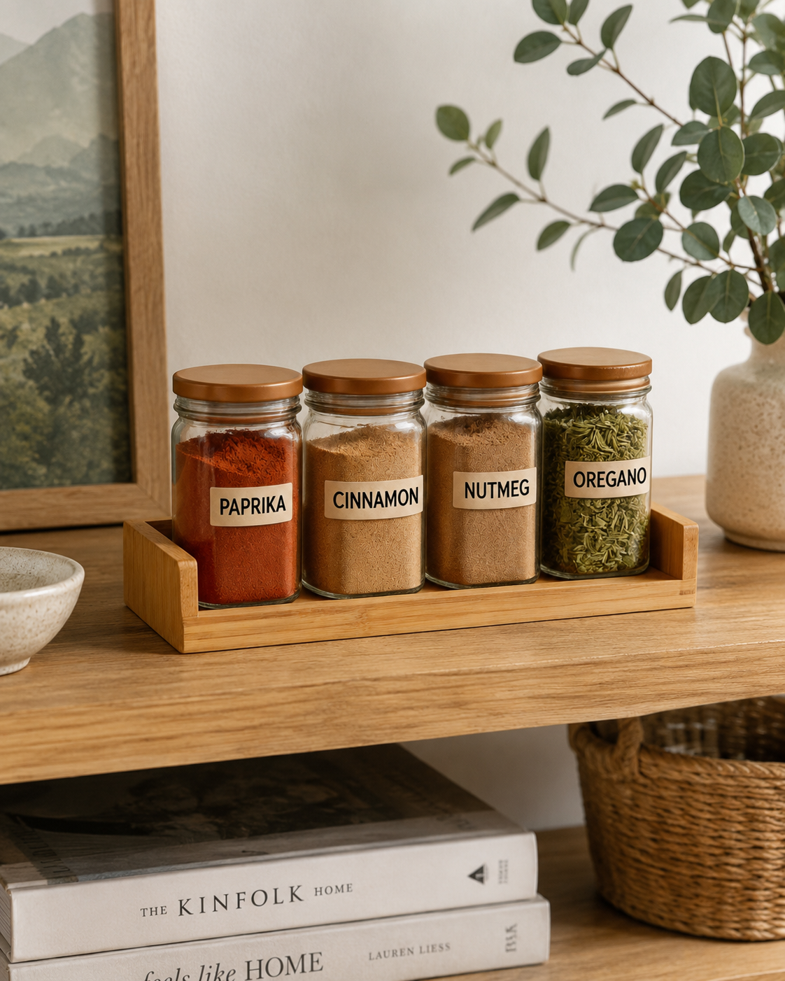 4-Piece Glass Seasoning Jar Set