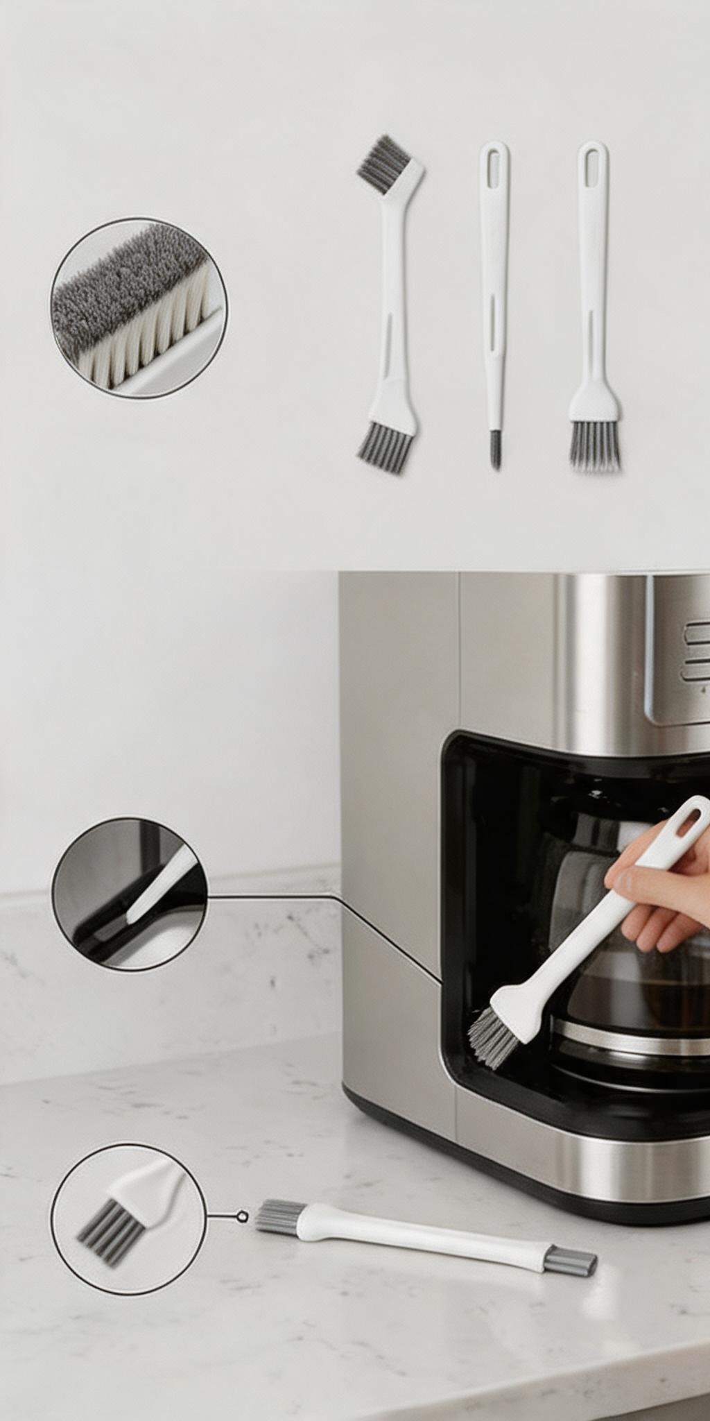 3-in-1 Detail Cleaning Brush Set