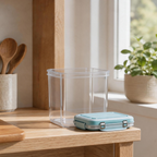 Clear-lid storage container